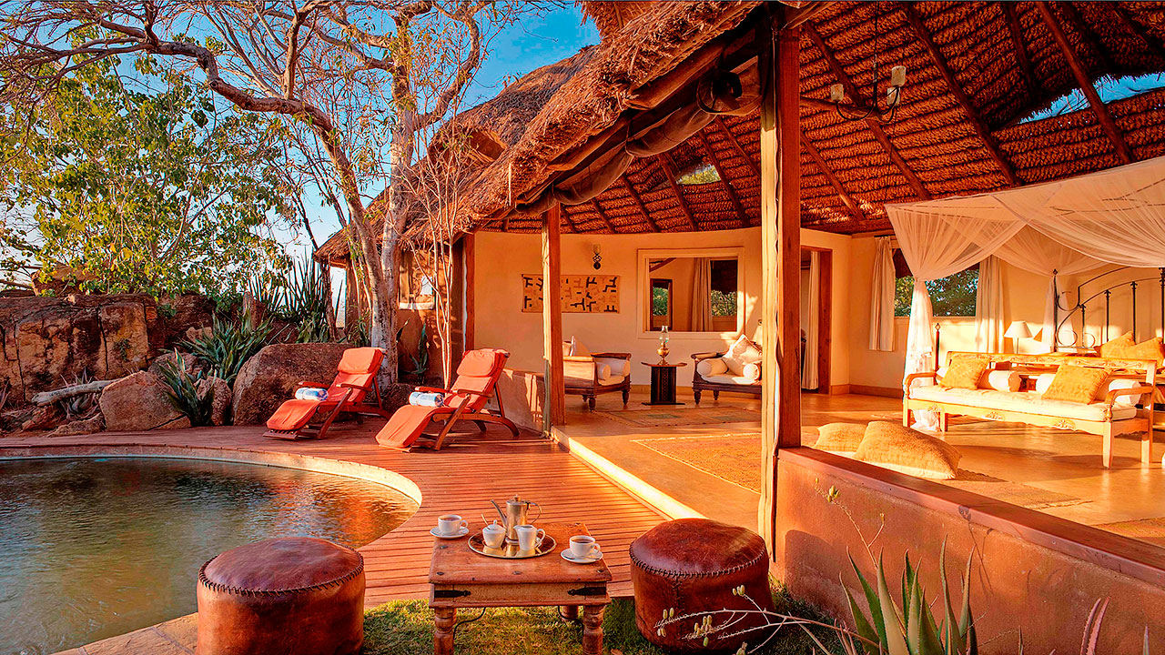 Elsa's Kopje, a luxury honeymoon lodge in Meru National Park, Kenya