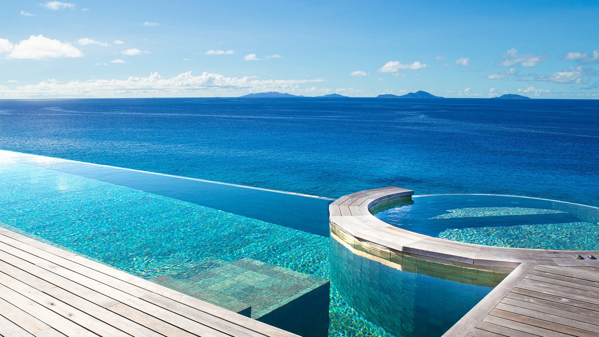 A private island resort in the Seychelles