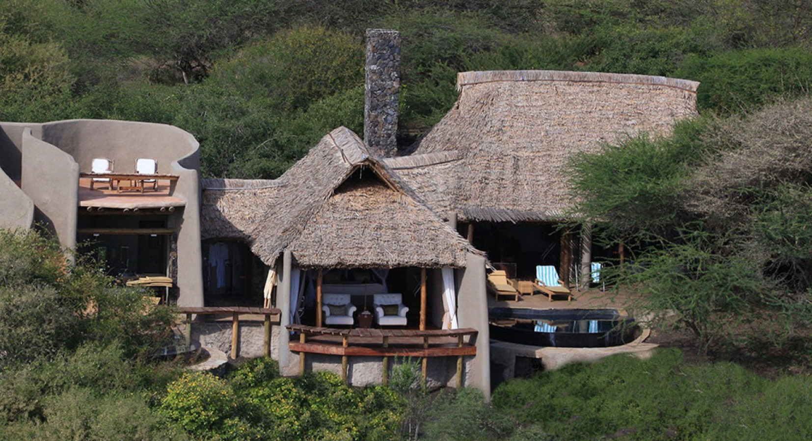Ol Donyo Lodge in the Chyulu Hills near Amboseli, Kenya