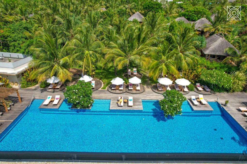A luxury beach resort on the coast of Zanzibar