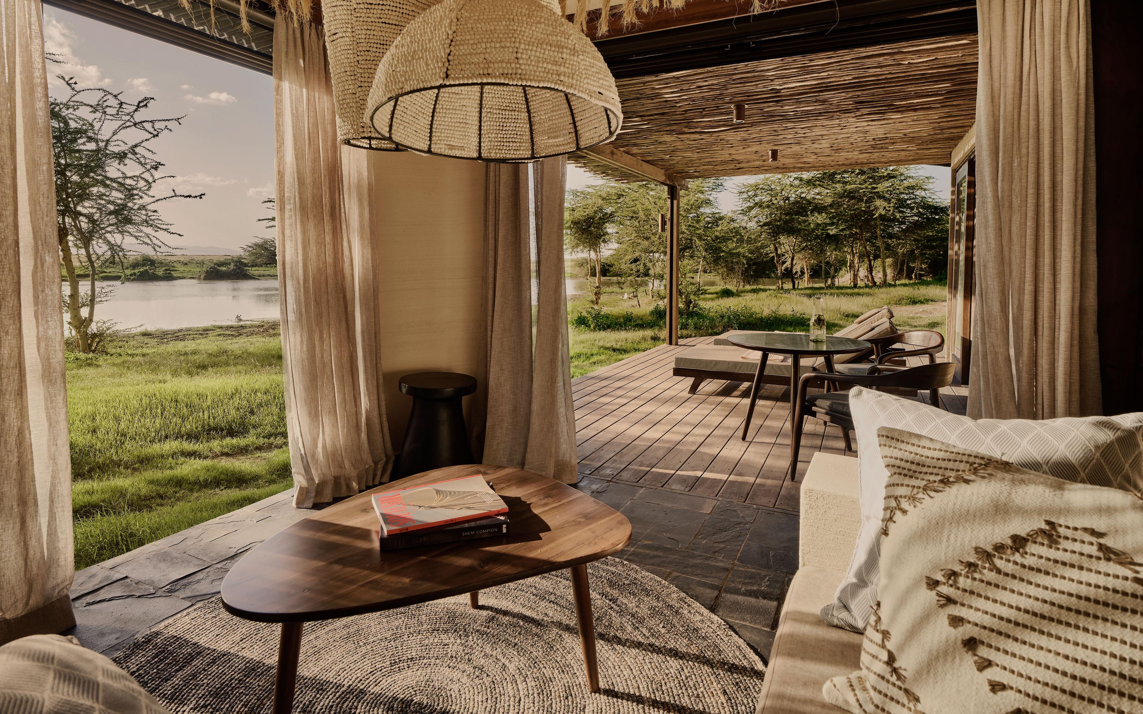 Kitirua Plains camp in a private Amboseli concession beneath Kilimanjaro